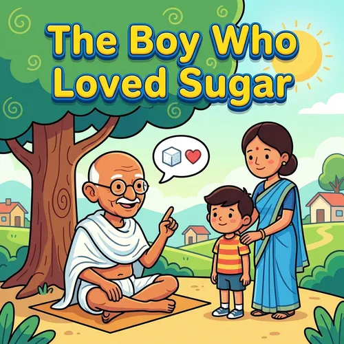 Gandhi and the Boy Who Loved Sugar – Moral Story for Kids