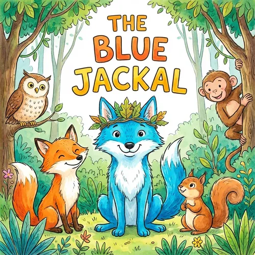 The Blue Jackal – Panchatantra Story for Kids