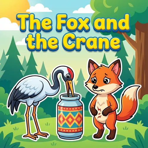 The Fox and the Crane – Aesop Fable for Kids