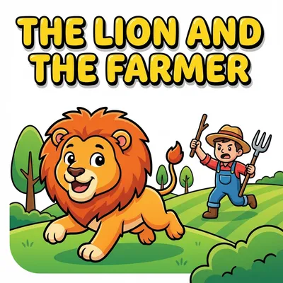The Lion and the Farmer – Aesop Fable for Kids