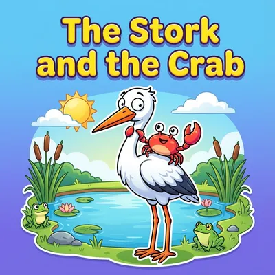 The Stork and the Crab – Panchatantra Story for Kids