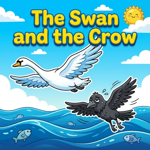 The Swan and the Crow – Moral Story for Kids