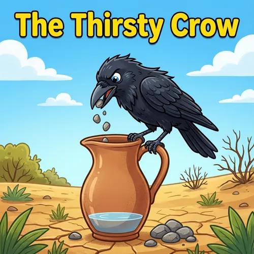 The Thirsty Crow – Animal Story for Kids