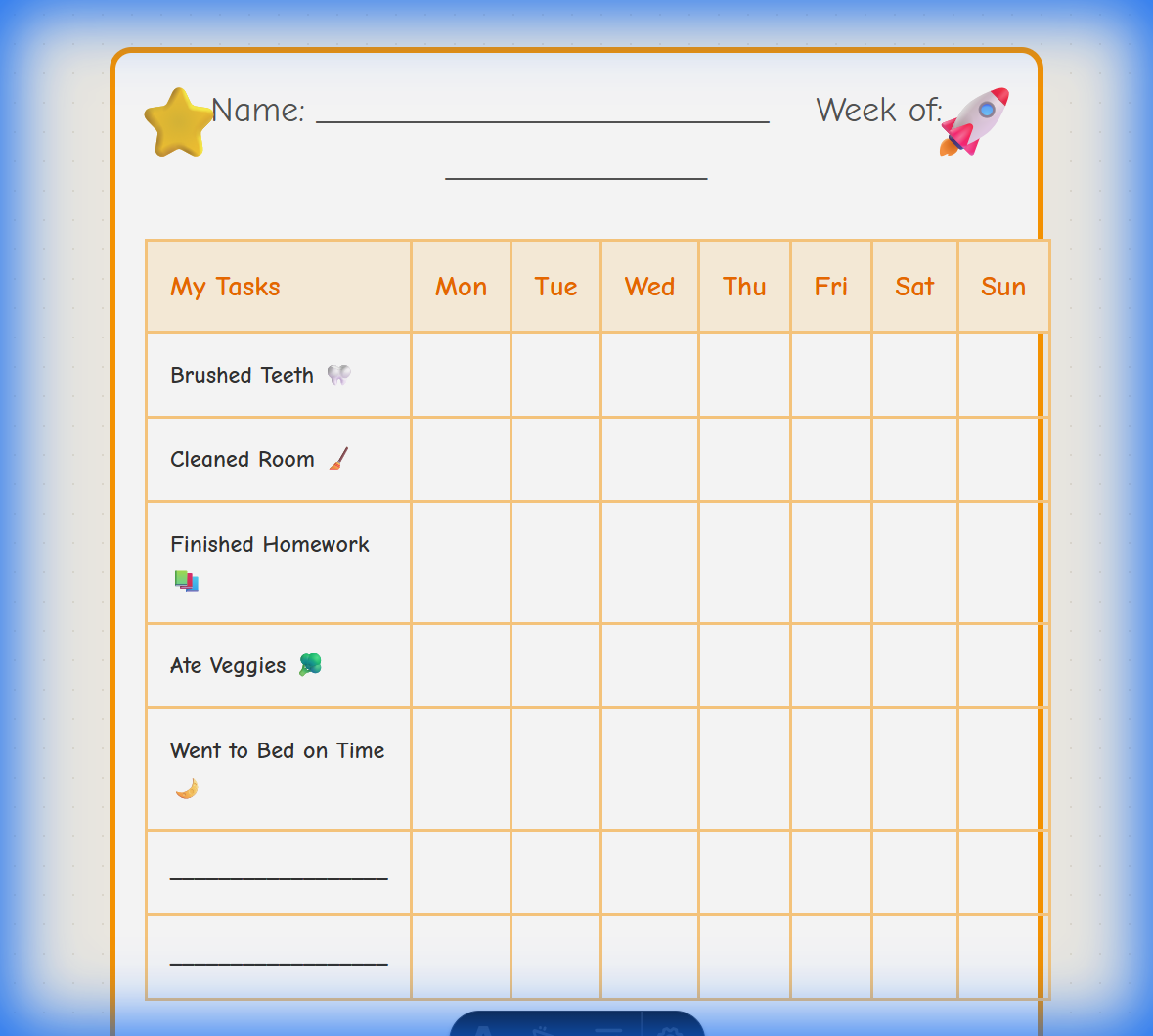 Reward Chart